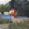 🔥Во Владивостоке на Русском острове полыхает фура около поворота на мини-ТЭЦ...