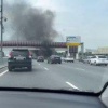 Машина загорелась на 32-м километре МКАД, она могла вспыхнуть от жары