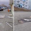 В Новосибирске рухнул балкон на «Плющихе» во время урагана