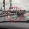 Перевёртыш на новой улице Ильи Иванова. От аэропарка в сторону Кургана. Вроде...