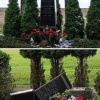 Вандалы в Латвии разгромили памятник на могиле красноармейцев, погибших в...