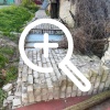 Клинцы, улица Богунского Полка, д.54. Упал забор прямо  на тротуар.