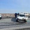 Наезд на препятствие стал причиной ДТП на федеральной автодороге