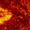 На Солнце произошла сильная вспышка с крупным выбросом плазмы в сторону...