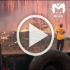 Сильный лесной пожар разгорелся между сёлами Чунояр и...