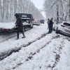 Автомобиль вылетел в кювет на трассе в Кузбассе