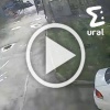 Дерево едва не рухнуло на бабушку из-за сильного ветра в Челябинске. Она смогла увернуться в последний момент