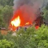 Две дачи сгорели под Бердском из-за удара молнии.