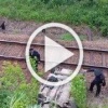 В Железногорске машина с семьей из 4 человек сорвалась с обрыва