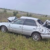 В Усть-Абаканском районе автомобиль съехал с дороги
