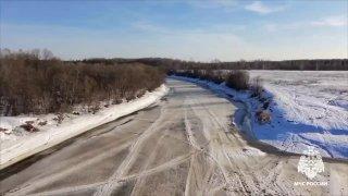 Взрывы льда провели на реках Дубна и Сестра для предотвращения паводков в...