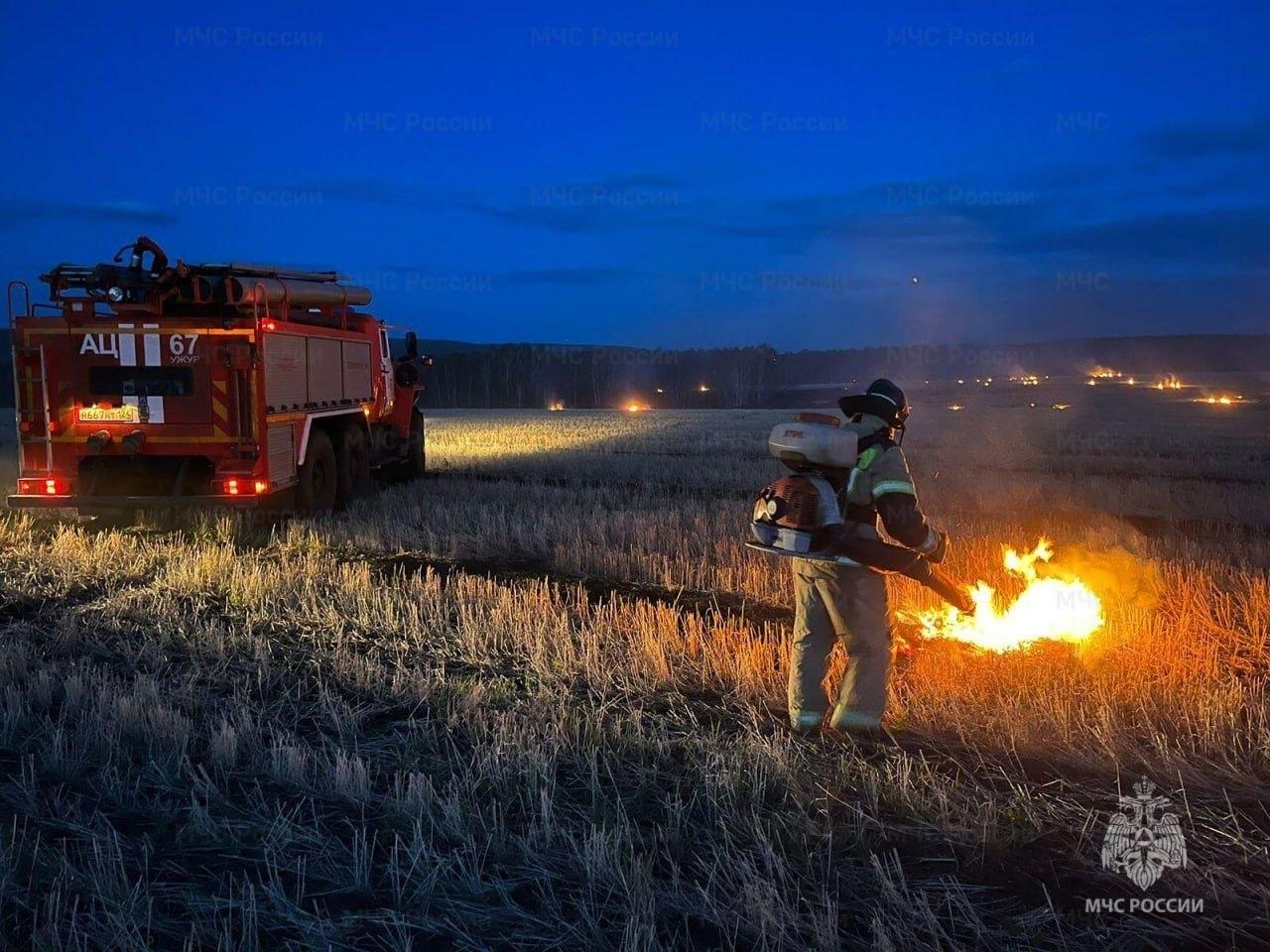 МЧС назвало районы Красноярского края с наибольшим риском пожаров В...