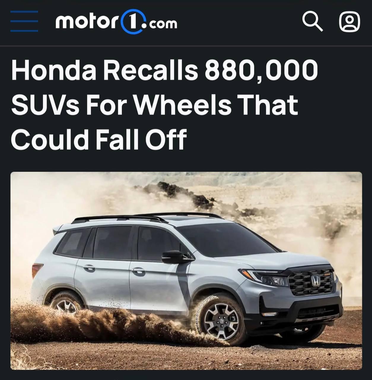 Honda отзывает 880 ТЫСЯЧ кроссоверов из-за ржавчины — в худшем случае у машин могут просто отвалиться задние колёса.