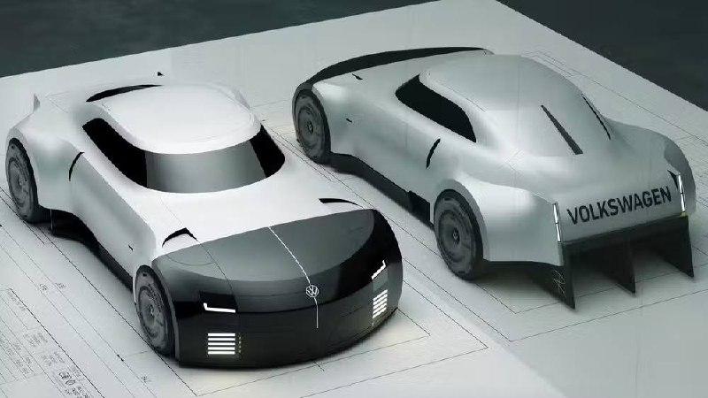 Volkswagen хотел выпустить собственный электрический спорткар — в сеть попали изображения секретного концепта ID. DIN T14.