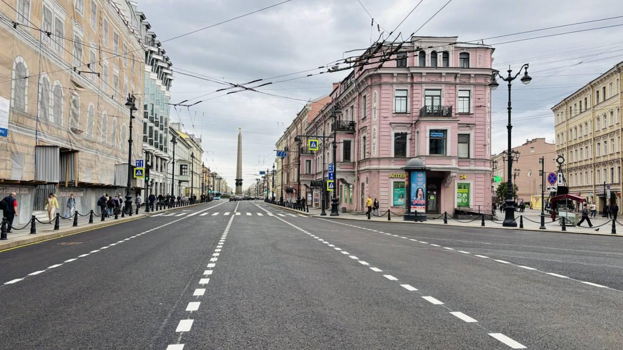 Первый этап ремонта Невского проспекта завершён. Для движения снова открыли...
