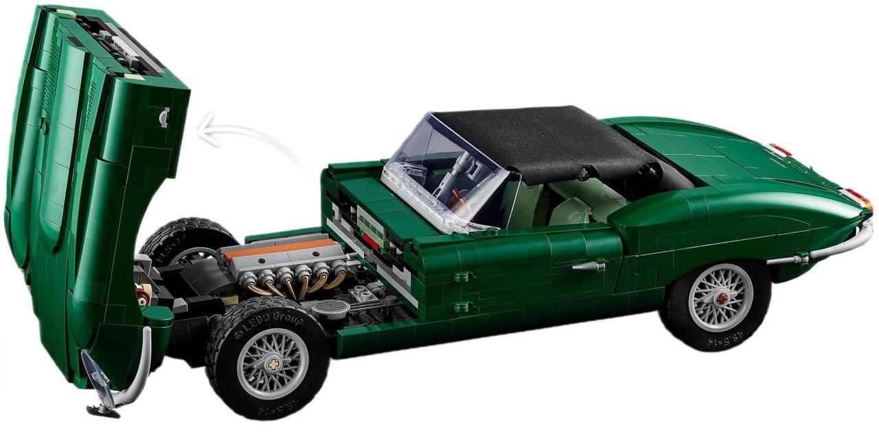Вау: LEGO готовит набор с легендарным Jaguar E-Type — в сети уже появился слив будущего конструктора. По предварительной информации, модель будет состоять из 1673 деталей.