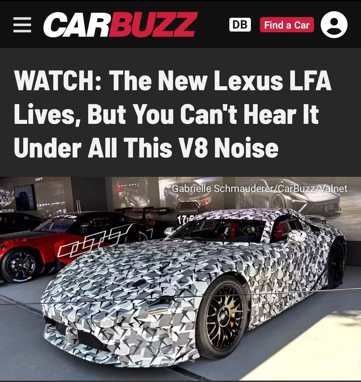 Новый Lexus LFA впервые показали публике — прототип легендарного суперкара вывезли на Фестиваль скорости в Гудвуде.