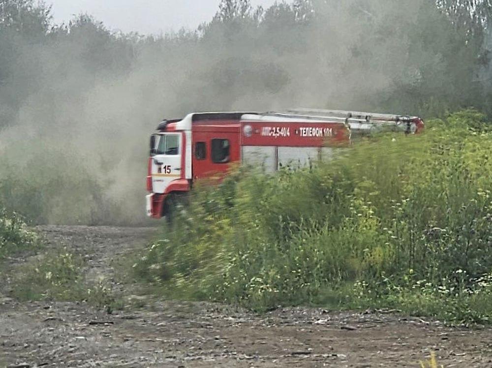 Ачинцев напугал огромный столб чёрного дома над Горным
