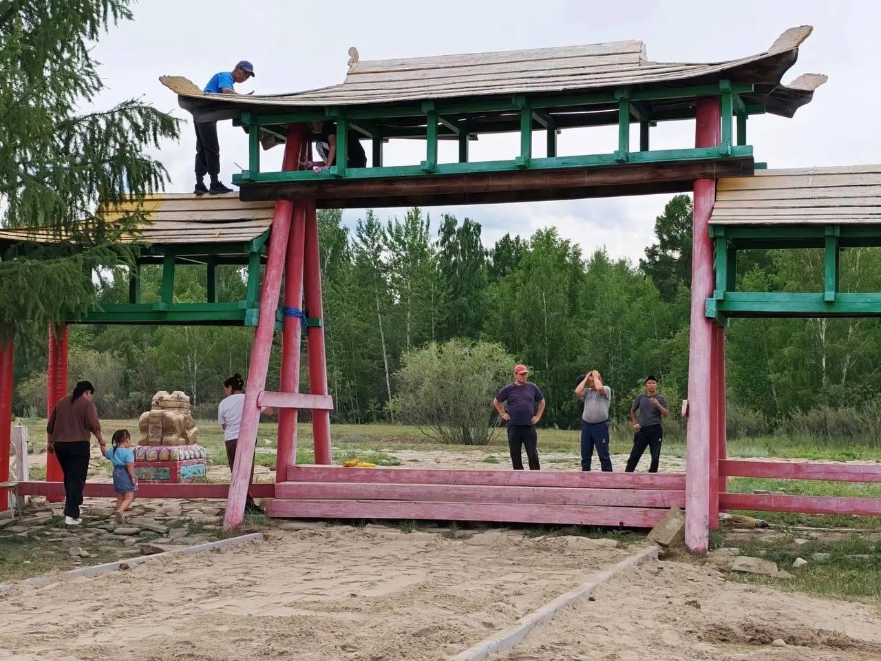 Территорию храма Үстүү-Хүрээ благоустраивают к Буддийскому форуму