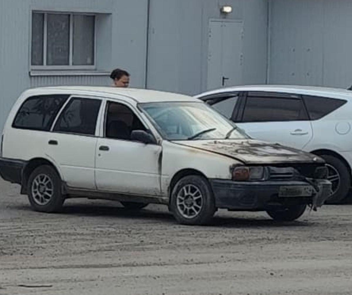 Иномарка загорелась в Ачинске Очевидцы сообщают, что слышали хлопок. В это...