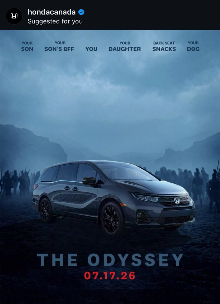 Honda оригинально представила новый Odyssey