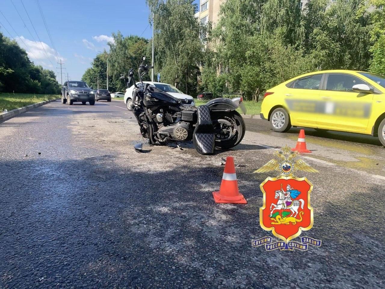 Мотоциклист погиб в ДТП в Балашихе