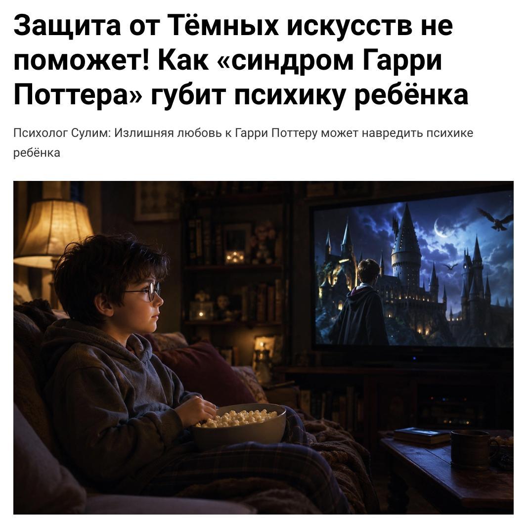 Увлечение Гарри Поттером может быть опасно для детей, считают психологи.
