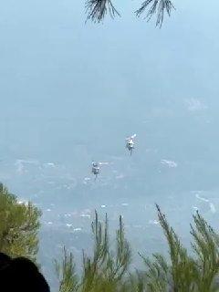 Два вертолета столкнулись во время тушения пожаров в Греции Мы не Х не...