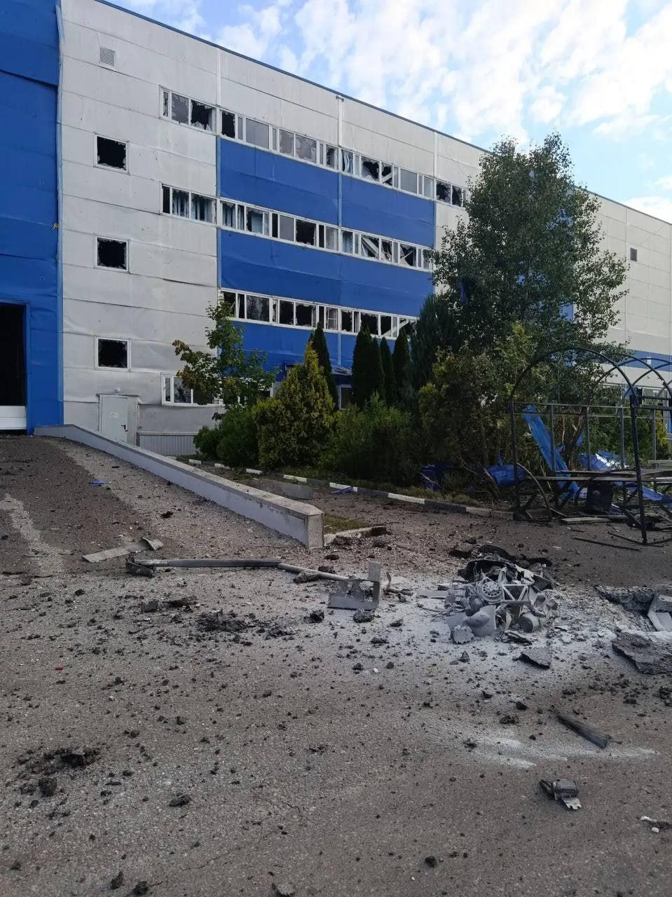 Последствия атаки бпла в Подмосковье.