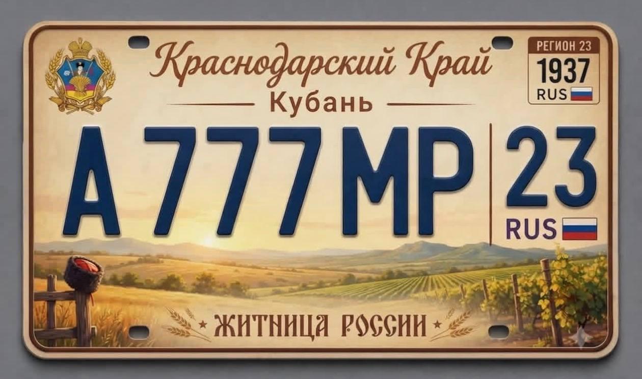 В сети показали, какими могли бы стать российские автомобильные номера в стиле США.