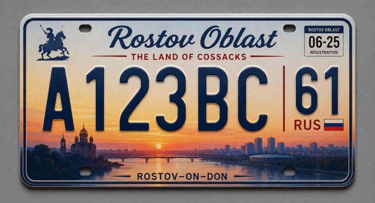 В сети показали, какими могли бы стать российские автомобильные номера в стиле США.