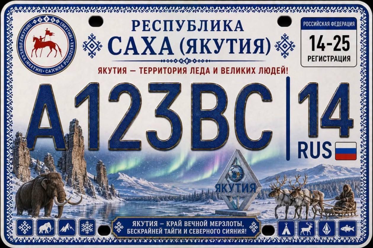В сети показали, какими могли бы стать российские автомобильные номера в стиле США.