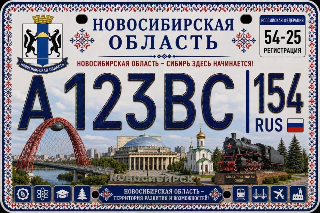 В сети показали, какими могли бы стать российские автомобильные номера в стиле США.