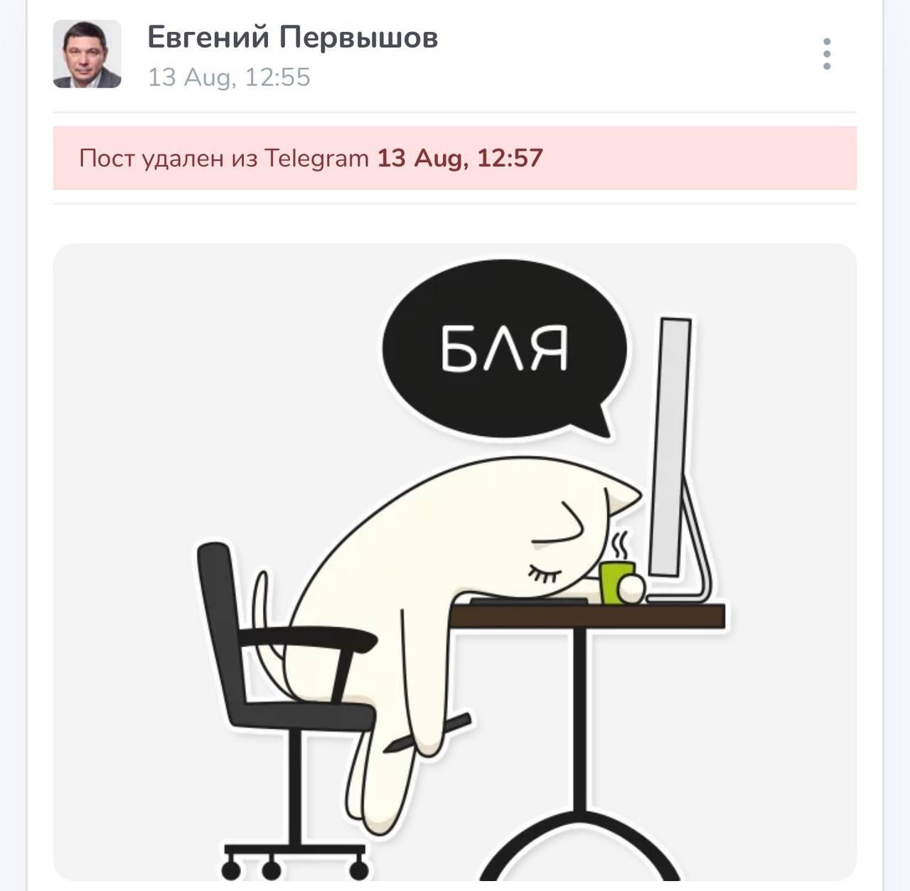 В канале губернатора Тамбовской области появился матерный мем