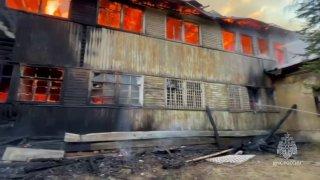 Заброшенный санаторий в Сярьгах вспыхнул накануне новых киносъемок