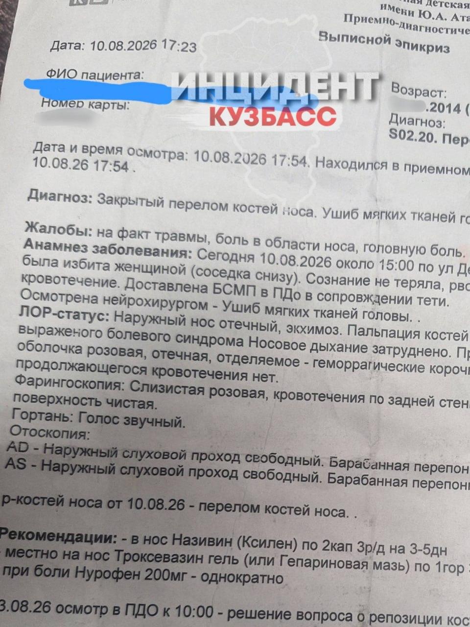 В Кемерове неадекватная женщина проникла в квартиру и избила плоскогубцами двух 12-летних девочек