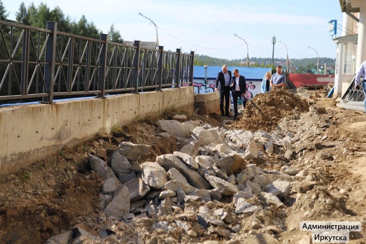 Режим повышенной готовности из-за угрозы разрушения подпорной стены ввели в микрорайоне Первомайский в Иркутске