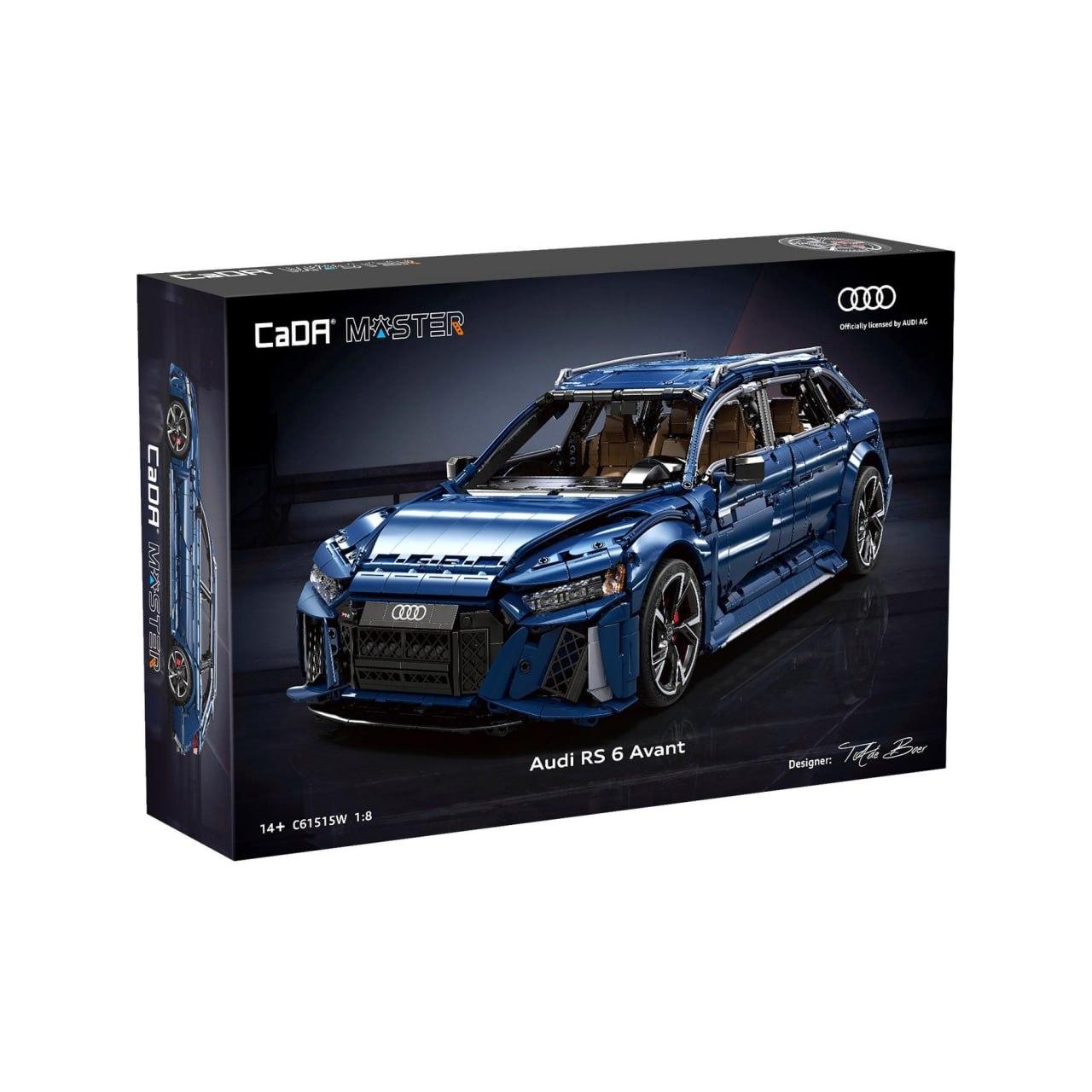 CaDA выпустила конструктор Audi RS6 C8 на 4663 детали — универсал можно собрать в масштабе 1:8.