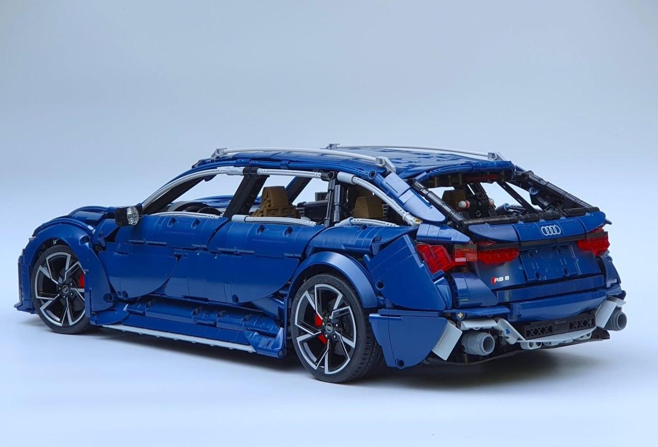 CaDA выпустила конструктор Audi RS6 C8 на 4663 детали — универсал можно собрать в масштабе 1:8.