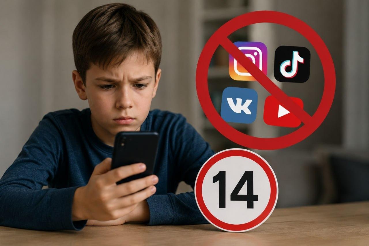Соцсети могут ограничить для детей младше 14 лет
