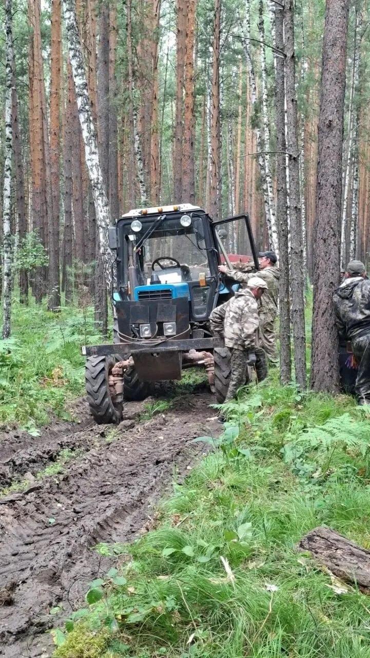 В окрестностях села Дзержинское лесопожарные службы проводят плановые работы...