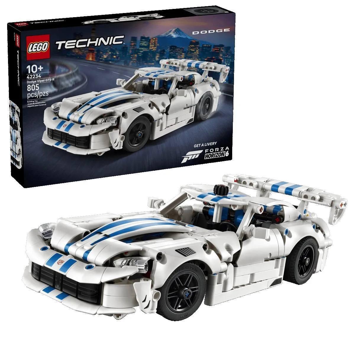 LEGO выпустила Dodge Viper GTS-R с рабочим V10 — у модели реально двигаются все десять пластиковых поршней.