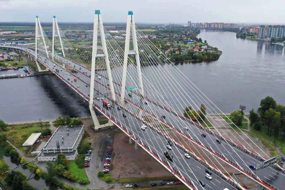 Вантовый мост Петербурга снова полностью открыт для движения