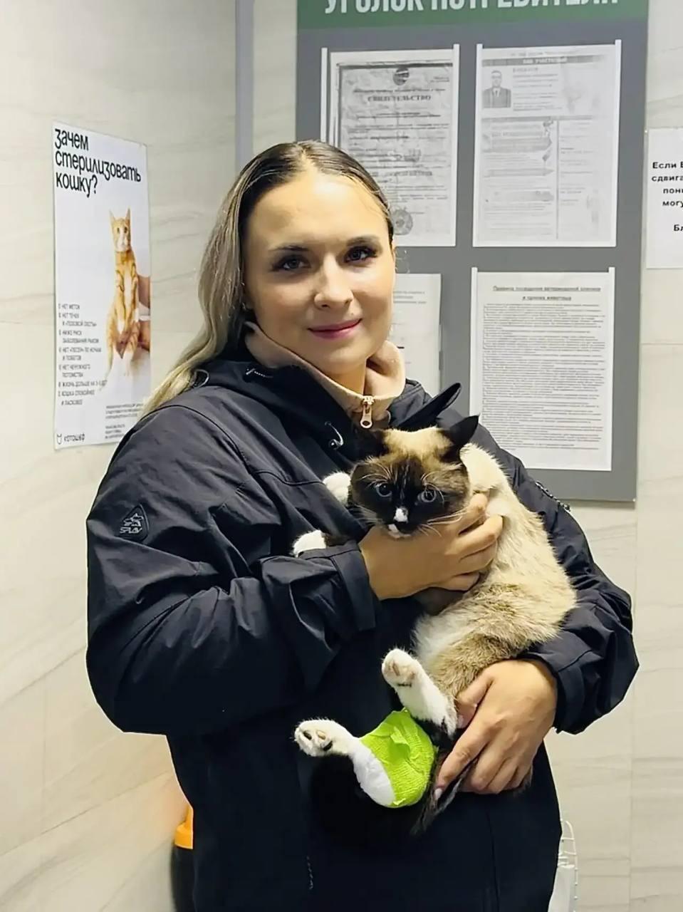 Красноярские полицейские спасли кошку со сломанной лапкой. Во время выезда в...