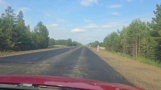 На трассе «Канск — Абан — Богучаны» обновлен еще один участок дорожного покрытия