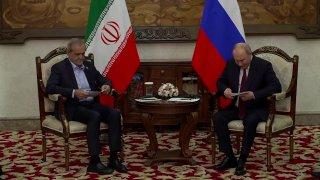 Главное со встречи Владимира Путина с Масудом Пезешкианом
