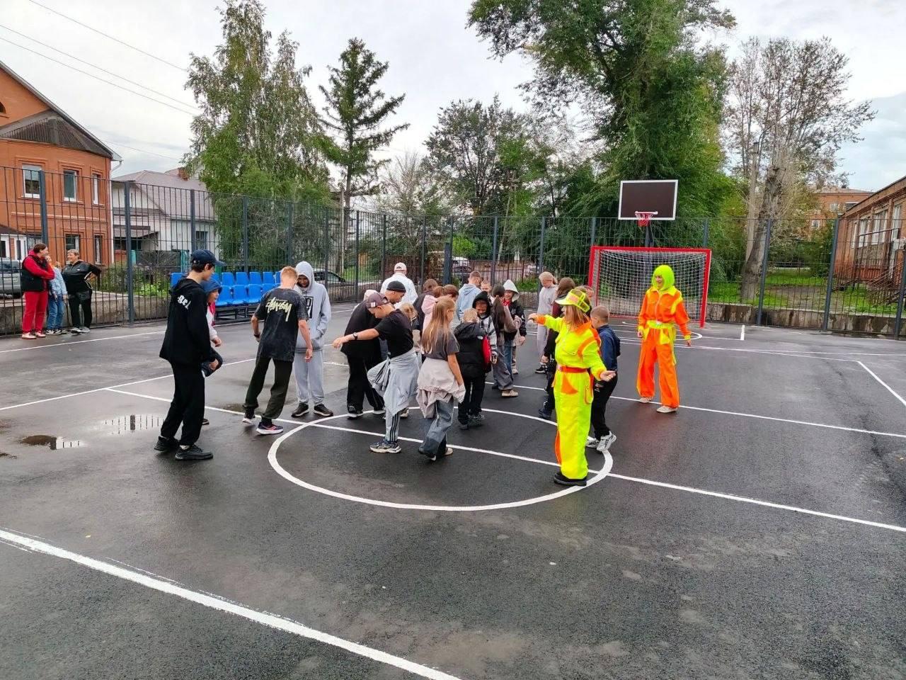 Новая спортивная площадка появилась в старом центре Ачинска