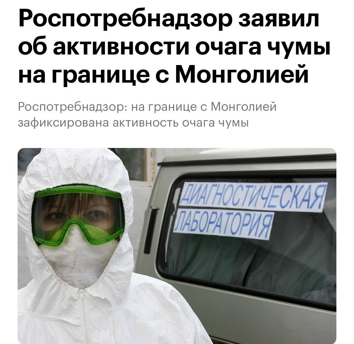 Вспышка чумы произошла на границе России и Монголии — Роспотребнадзор зафиксировал активность очага болезни.