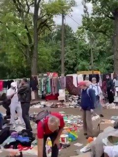 Сотни книг из петербургских библиотек выложили прямо на землю на Удельной в...