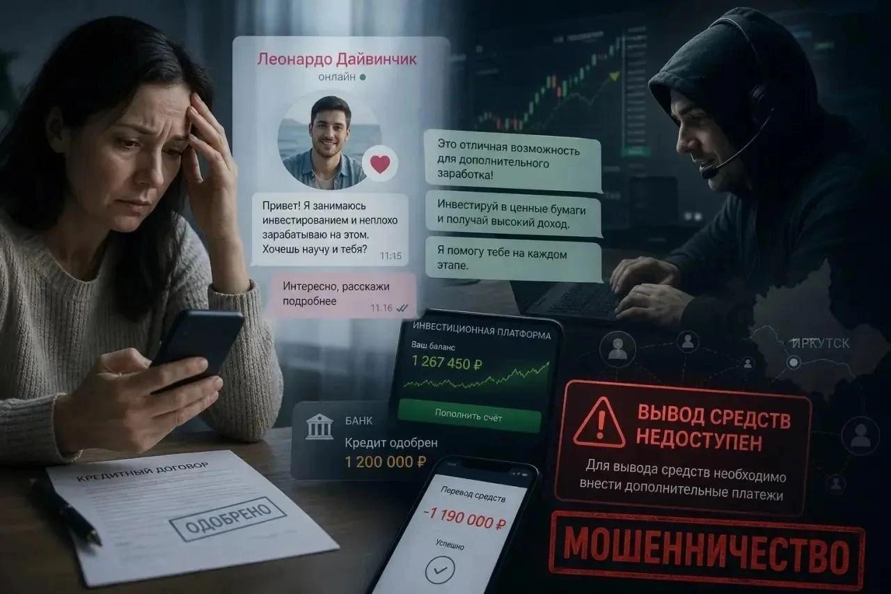 Виртуальное знакомство с перспективой солидного заработка стоило жительнице...
